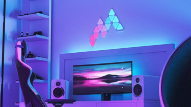 nanoleaf shapes - mini triangles expansion pack (10 panels)